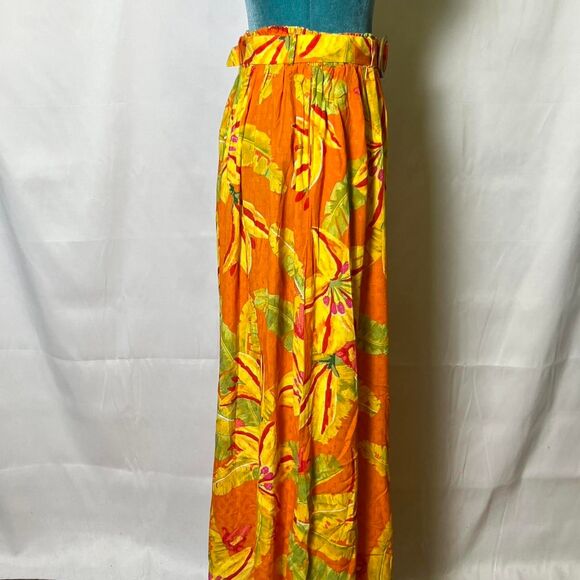 Haute Hippie Women's Tropical Floral Maxi Skirt size small boho bohemian trendy - Picture 6 of 8